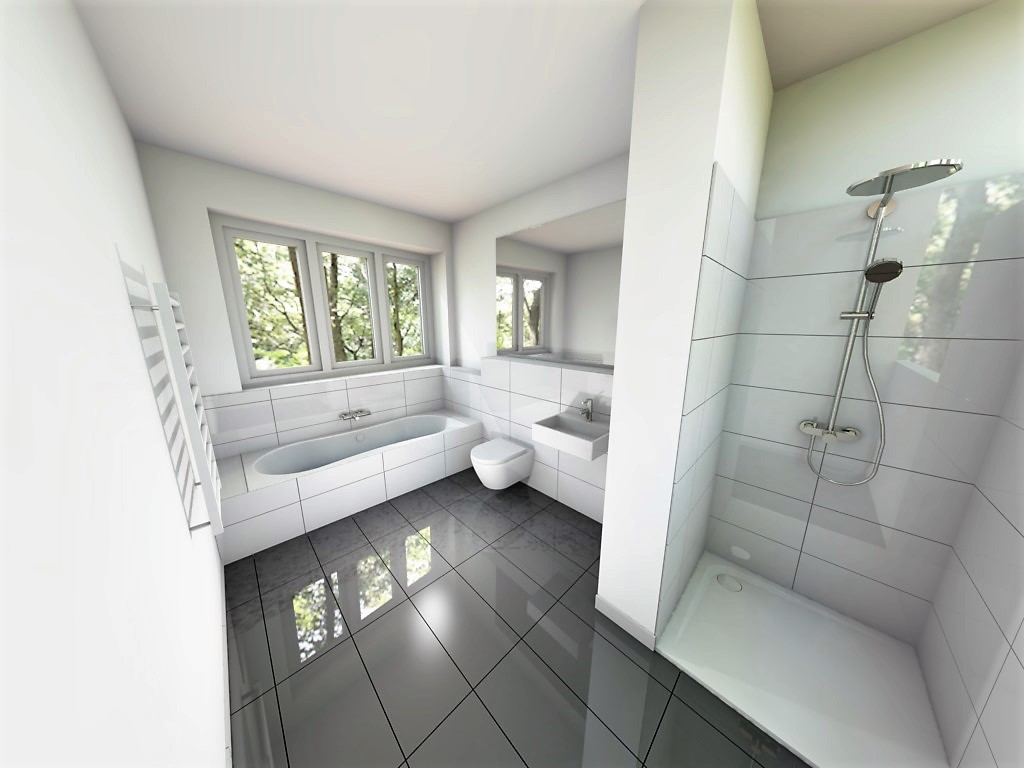 Innenraumplanung für Bad im Wohnungsbau - Bild 1